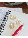 【SALE/50%OFF】ステンレスフラワーピアス niko and ... ニコアンド アクセサリー・腕時計 ピアス イエロー グレー【RBA_E】[Raku...