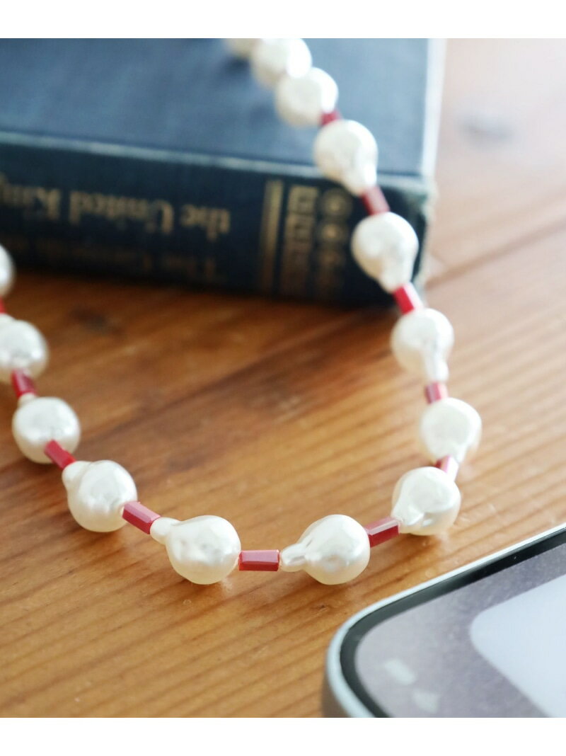 【SALE/50%OFF】パール風ビーズネックレス niko and ... ニコアンド アクセサリー・腕時計 ネックレス レッド グリーン ブルー【RBA_E...