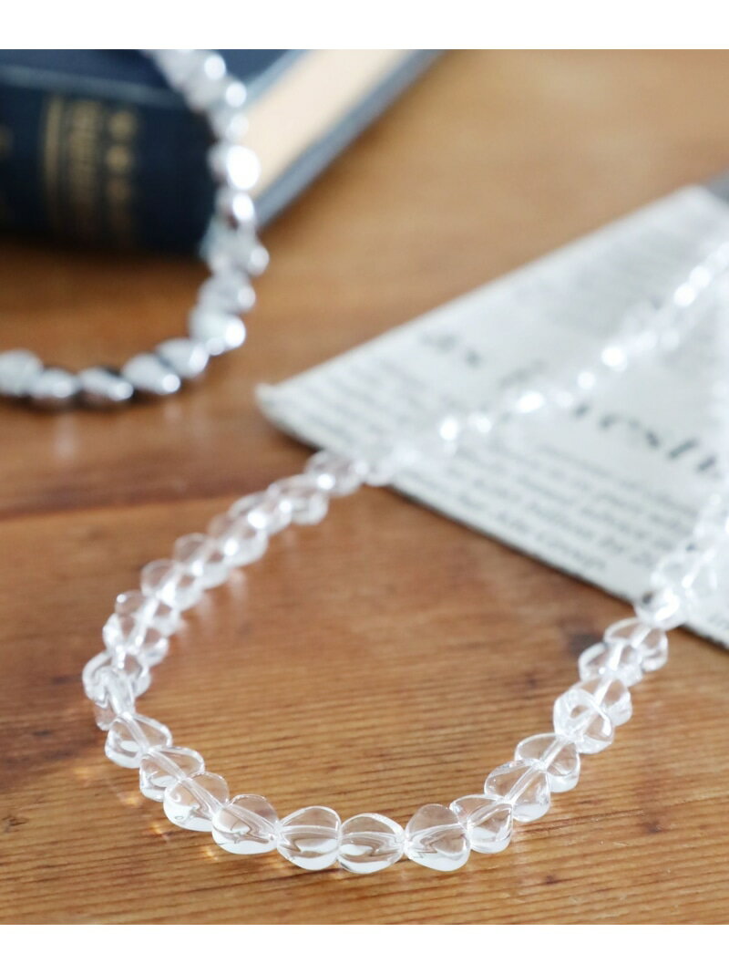 【SALE/50%OFF】ハートビーズネックレス niko and ... ニコアンド アクセサリー・腕時計 ネックレス グレー ホワイト【RBA_E】[Rak...