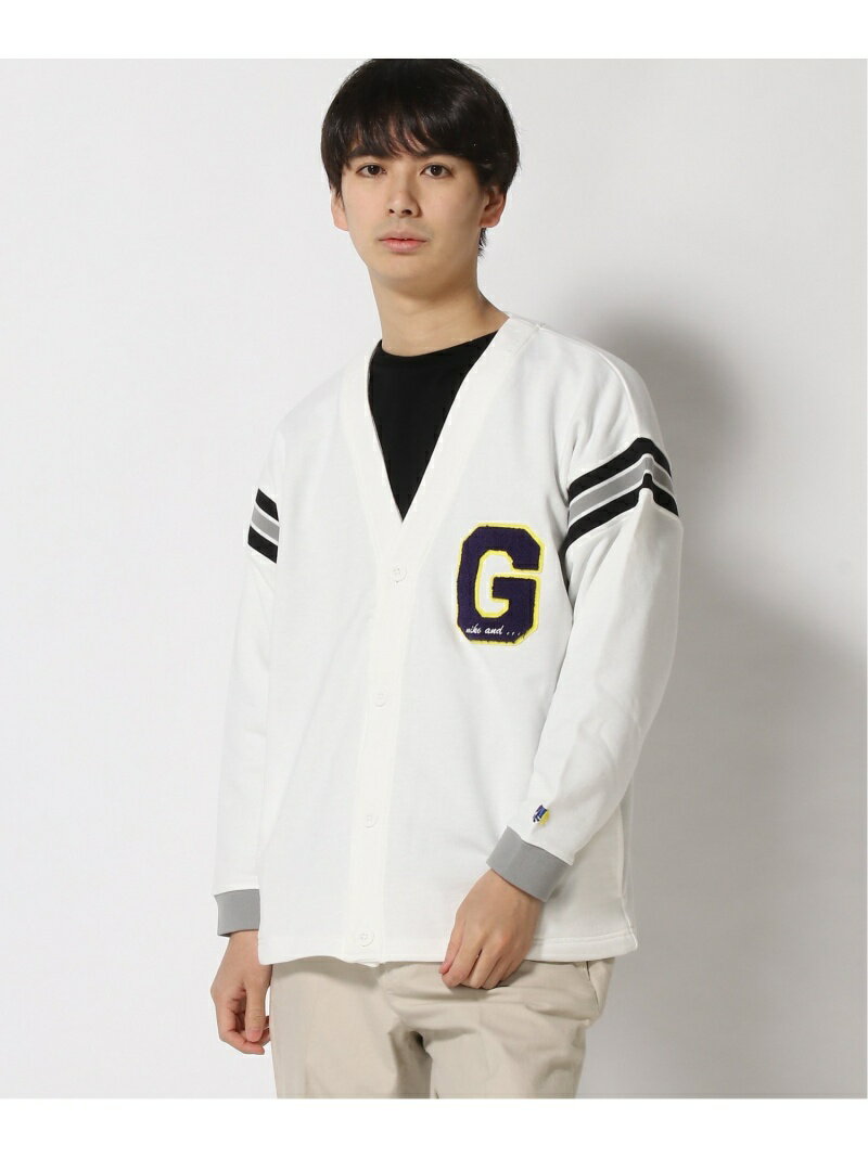 【SALE／70%OFF】(M)GEMSPORTSコラボCD niko and ... ニコアンド トップス カーディガン ホワイト グリーン パープル【RBA_E】[Rakuten Fashion]