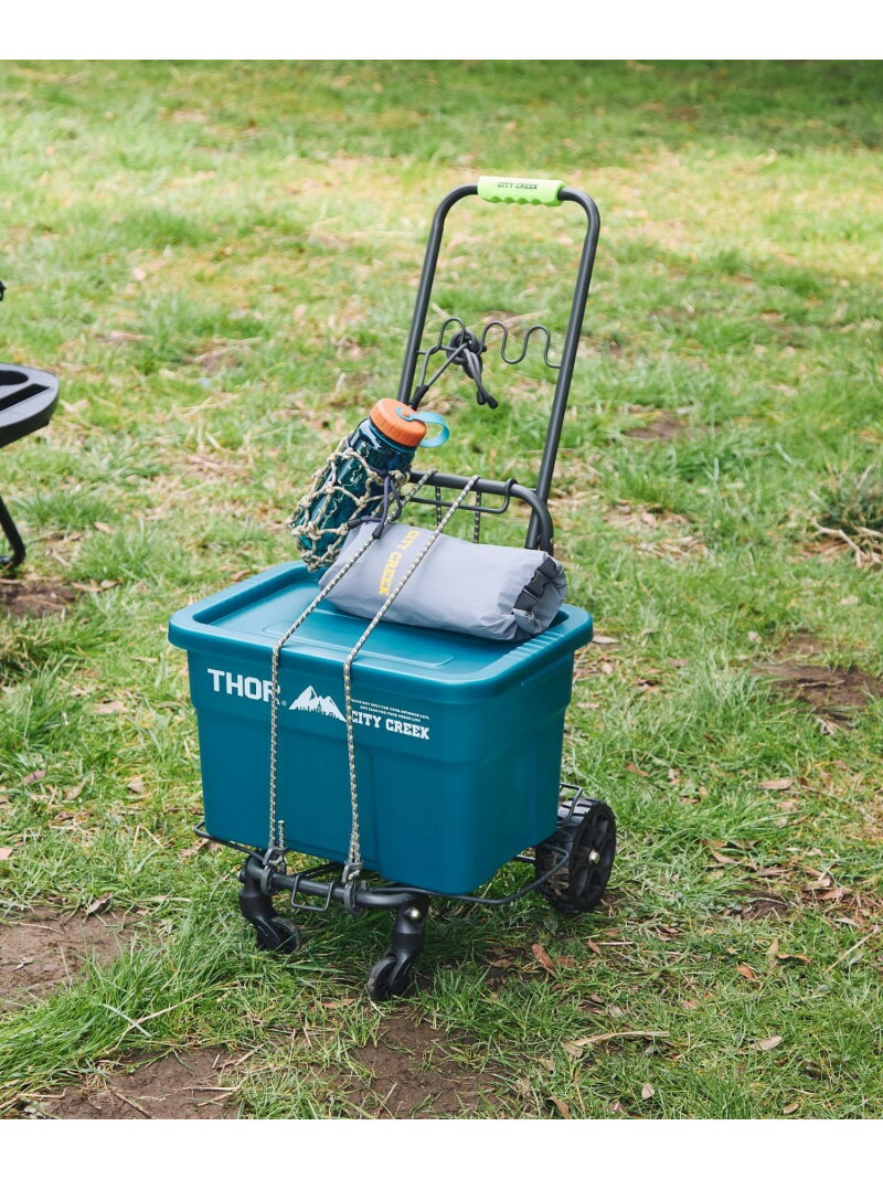 【CITY CREEK】キャリーカート niko and ... ニコアンド スポーツ・アウトドア用品 アウトドア・レジャー・キャンプ用品 ベージュ グリーン【送料無料】[Rakuten Fashion]のサムネイル