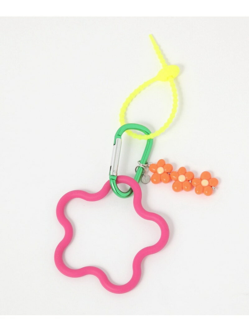 【SALE/50%OFF】カラフルフラワーチャーム niko and ... ニコアンド ファッション雑貨 チャーム・キーチェーン イエロー グリーン ピンク【...