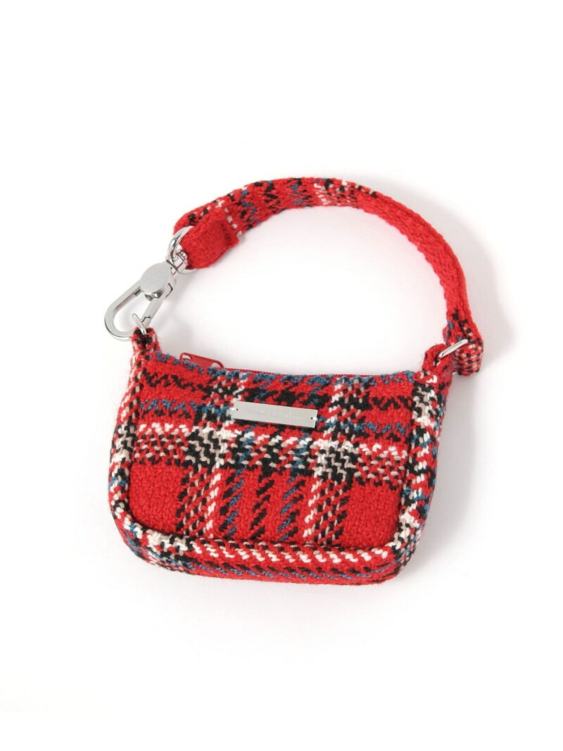 チェック柄ミニBAGチャーム niko and ... ニコアンド ファッション雑貨 チャーム・キーチェーン レッド イエロー グリーン[Rakuten Fashion]