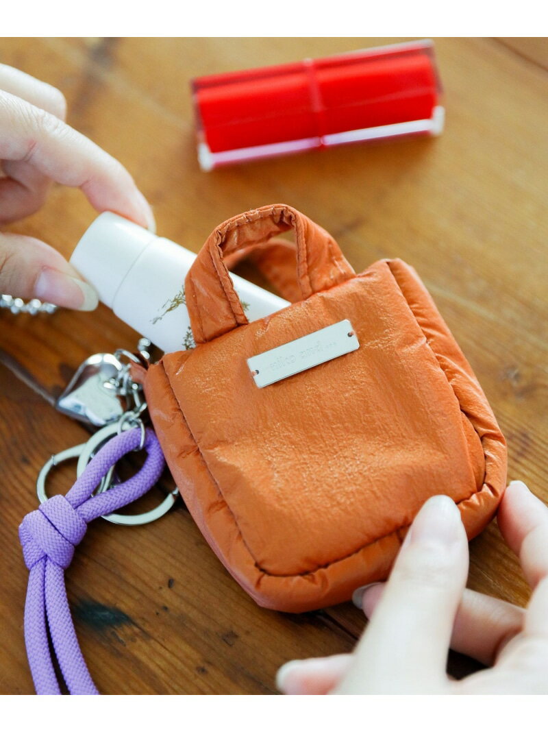 【SALE/50%OFF】ミニトートBAGチャーム niko and ... ニコアンド ファッション雑貨 チャーム・キーチェーン オレンジ グレー ブラック【...