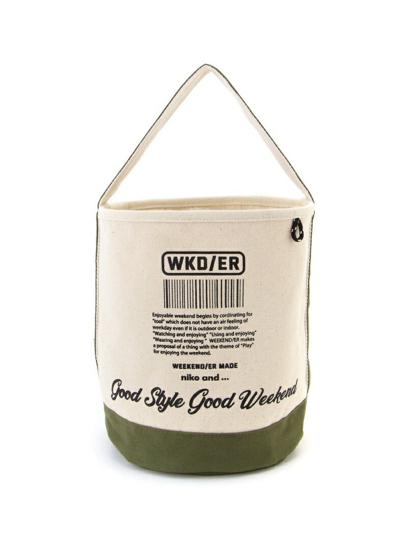 【SALE／50%OFF】(U)OR WEフィッシングBトート niko and ... ニコアンド バッグ トートバッグ カーキグリーン ブラウン【RBA_E】[Rakuten Fashion]のサムネイル