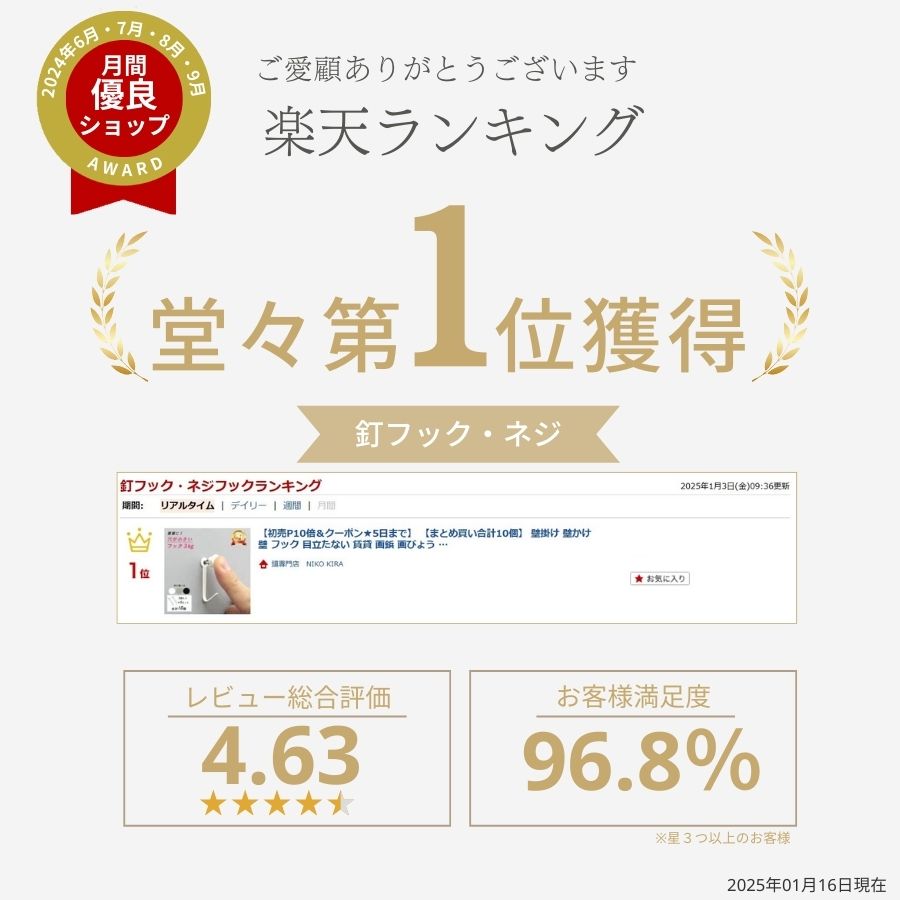 壁掛け フック 壁 穴 目立たない ピン 壁掛けフック 石膏ボード ピン 賃貸 時計 画鋲 穴が目立たない かけまくり 3kg 4個セット 全3色 ホワイト/ブラック/メタリック 小さい 鏡 画びょう 新生活