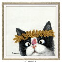 【P5倍+1000円OFFクーポン】 絵画 アート オイル ペイント 猫 ネコ ねこ ハチワレ ちょうちょ 蝶 好き おしゃれ かわいい 絵 動物 ペット アニ...