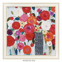 【P5倍+900円OFFクーポンあり】 おしゃれ アート 絵画 額入り 玄関 トイレ かわいい お花 華 花 ブーケ 絵 カラフル 油絵 おしゃれ キャリー シ...
