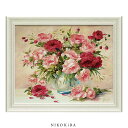 【P5倍+900円OFFクーポンあり】 おしゃれ 花 アート はな 花束 植物 絵画 額入り 玄関 トイレ かわいい 絵 カラフル 油絵 おしゃれ ファザーニ ...