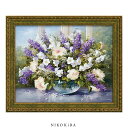 【P5倍+900円OFFクーポンあり】 おしゃれ 花 アート はな 花束 植物 絵画 額入り 玄関 トイレ かわいい 絵 花 はな カラフル 油絵 おしゃれ シ...