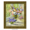 【P5倍+900円OFFクーポンあり】 おしゃれ 花 アート はな 花束 植物 絵画 額入り 玄関 トイレ かわいい 絵 花 はな カラフル 油絵 おしゃれ シ...