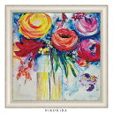【P5倍+900円OFFクーポンあり】 おしゃれ アート 絵画 額入り 玄関 トイレ かわいい 絵 花 はな 油絵 おしゃれ ジャーゲン ゴッツクラグ シンプリ...