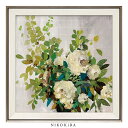 【P5倍+900円OFFクーポンあり】 おしゃれ アート 絵画 額入り 玄関 トイレ かわいい 絵 花 はな カラフル 油絵 おしゃれ エイジア イェンセン ホ...