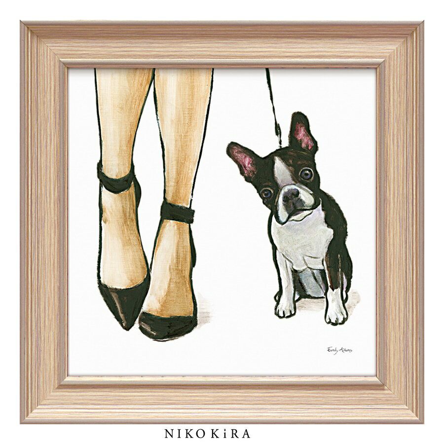 【LINE登録300円OFFクーポン】 エミリー アダムス ファーリー ファッション フレンド2 31cm おしゃれ アート モダン 絵画 額入り 玄関 トイレ...