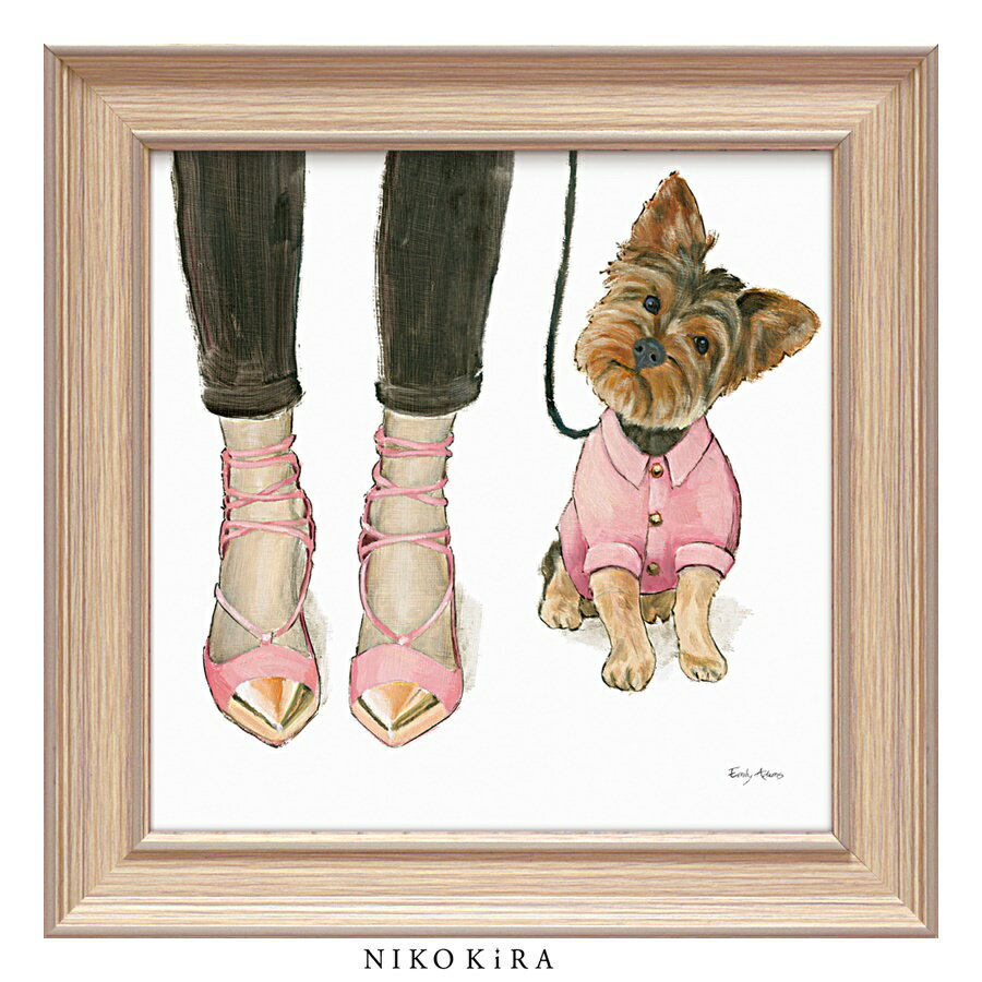 【LINE登録300円OFFクーポン】 エミリー アダムス ファーリー ファッション フレンド3 31cm おしゃれ アート モダン 絵画 額入り 玄関 トイレ...