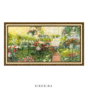 【P5倍+900円OFFクーポンあり】 おしゃれ 花 アート はな 花束 植物 絵画 額入り 玄関 トイレ かわいい 絵 カラフル 油絵 おしゃれ キャロル ロ...