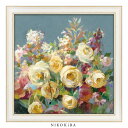 【P5倍+900円OFFクーポンあり】 おしゃれ 花 アート はな 花束 植物 絵画 額入り 玄関 トイレ かわいい 絵 カラフル 油絵 おしゃれ ダンフイ ナ...