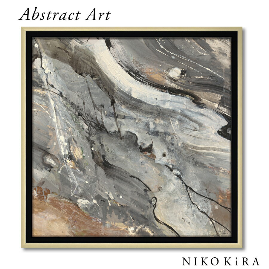 【LINE登録300円OFFクーポン】 抽象画 アブストラクト アートパネル おしゃれ 32cm アルベナ フリストバ アイス フロー 抽象 モダン コンポジシ...