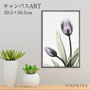 【P5倍+400円OFFクーポン】 絵画 アート アートパネル アートポスター 名画 X RAY キャンバスアート チューリップ Sサイズ アルバート クーツィ...