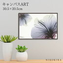 【P5倍+400円OFFクーポン】 絵画 アート アートパネル アートポスター 名画 X RAY キャンバスアート ハイビスカス Sサイズ アルバート クーツィ...