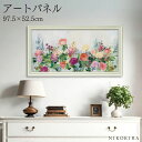 【100円OFFクーポン】 絵画 アート アートパネル アートポスター 名画 ジュリア プリントン カッティング ガーデン ジュリア プリントン 花 花柄 お花...