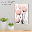 【P5倍+400円OFFクーポン】 絵画 アート アートパネル アートポスター 名画 X RAY キャンバスアート ラスター チューリップ Sサイズ アルバート...