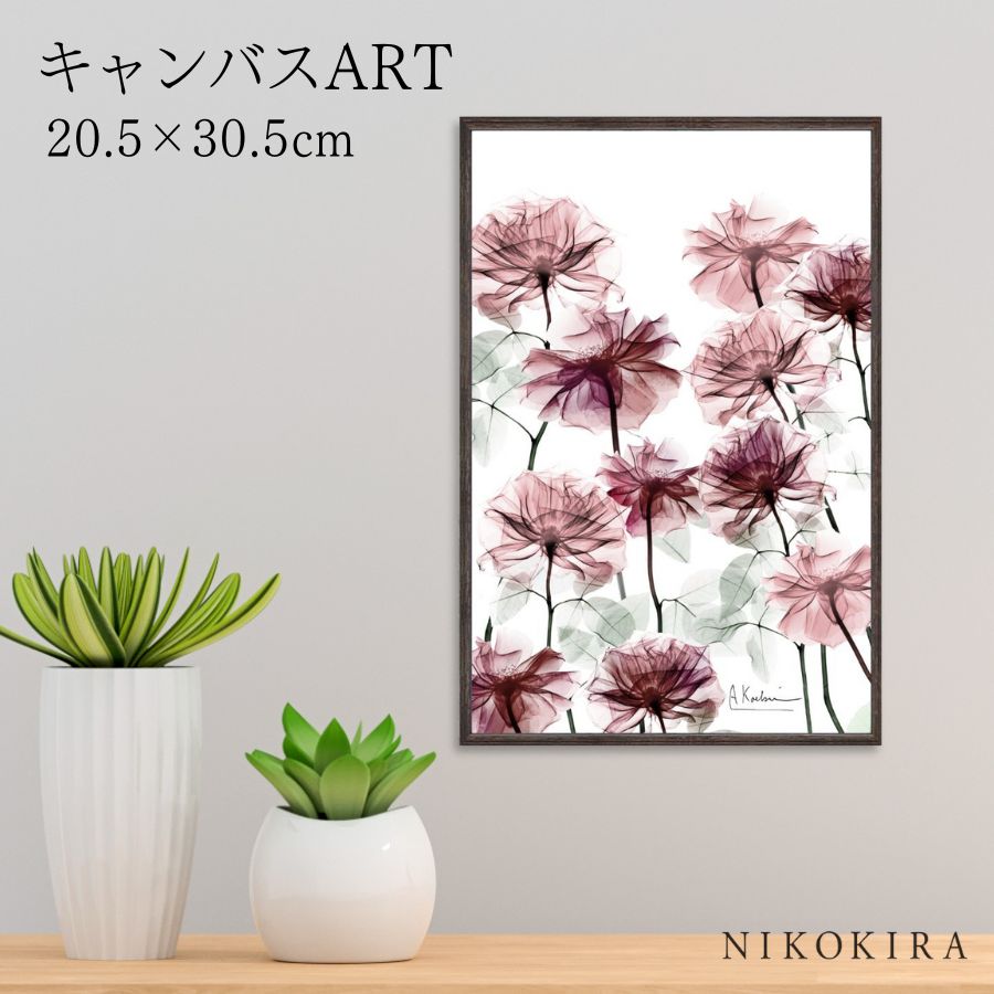 【LINE登録300円OFFクーポン】 絵画 アート アートパネル アートポスター 名画 X RAY キャンバスアート フラワーベッド Sサイズ アルバート ク...