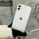 【全品送料無料!】ウェーブ模様 クリア スマホケース ma 【即納】 iPhone ケース オシャレ クール K-pop 韓国アイドル 透明 ウェーブ なみなみ...