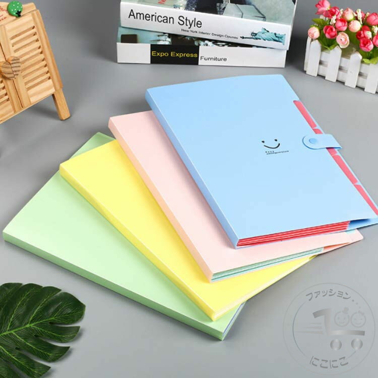 新生活 ドキュメントファイル ファイルケース お洒落 書類収納 5ポケット 書類挟み 防水 スナップ式 A4サイズ 持ち運び 文房具 スナップ式 学校 ファイルフォルダ