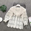 「50%OFFクーポン」新生活 レースカーディガン 子供 カーディガン 長袖 ロング丈 薄手 花柄レース キッズ 女の子 女児 サマーカーディガン ロングカーディガン フード付き 透け感 夏 紫外線対策 冷房対策 ジュニア服 ゆったり 可愛い 姫系 森ガール