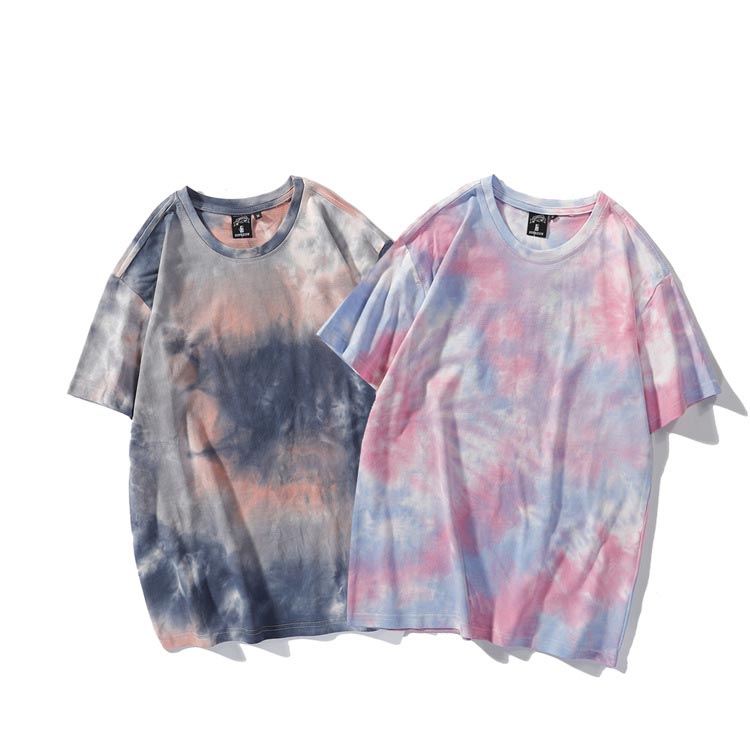 Rakuten - 新生活 タイダイTシャツ ストリート トップス メンズ カットソー 全13種 Tシャツ tシャツ ティーシャツ 半袖 Tシャツ 半袖 綿100% 夏服 プルオーバー ゆったり 大きいサイズ コットン100% カジュアル