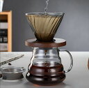新生活 コーヒーサーバー ガラスサーバー V60 ガラスドリッパー セット コーヒーポット コーヒードリッパー 耐熱ガラス 1~4cup 円錐型 ハンドドリッパ...