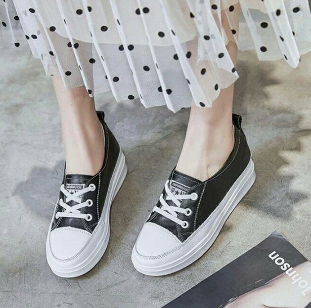 新生活 スニーカー 靴 レディース 白インヒール スニーカー ローカット インヒール レースアップ 歩きやすい スニーカー レディーススニーカー 厚底 スニーカー インソール シューズ 靴 女性用 白 本革 22.0cm 22.5cm