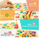 「50%OFFクーポン」新生活 モンテッソーリ玩具 女の子 男の子 モンテッソーリおもちゃ 3 in 1 魚釣りゲーム 明るい色の木製魚釣り玩具 玩具女の子用 ...