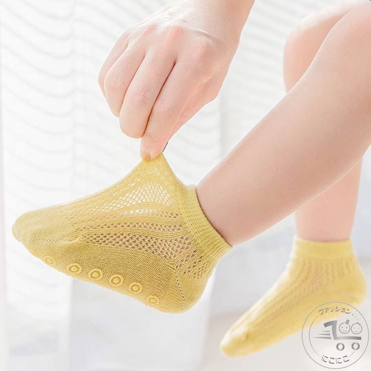 新生活 キッズ 子供用 春 滑り止め ショートソックス 夏 メッシュ 蒸れない ショートソックス 3足セット ソックス 新生児 男の子 赤ちゃん 女の子 おしゃれ かわいい 子供 薄手 コットン 綿 通気性 ギフト ベビーソックス