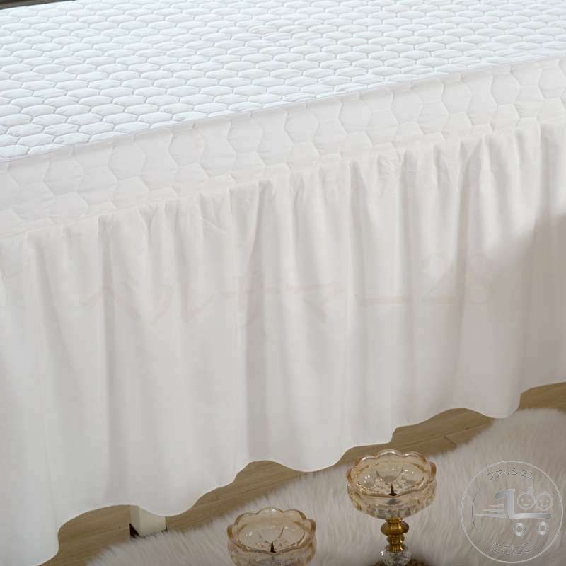 新生活 ベッドスカート 穴付き ベッドシーツ 通気性 マッサージ 美容 エステ用 美容室 サロン用 マッサ..