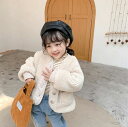 ボアコート ジャケット キッズ ベビー ジュニア 子供用 女の子 アウター ノーカラーコート ボア 前ボタン ふわふわ もこもこ 無地 防寒 あったか 暖かい 秋冬用 子供服 女児