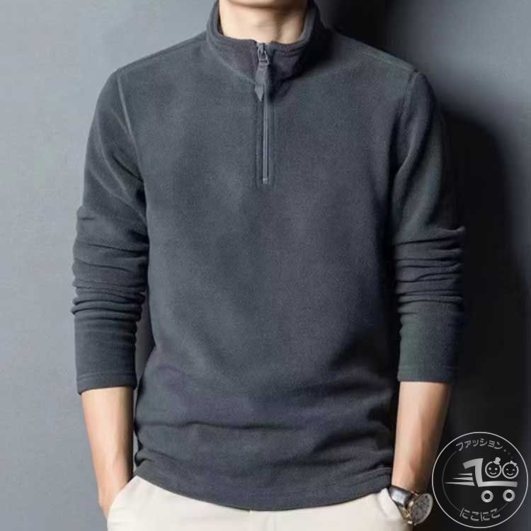 新生活 フリース トレーナー パーカー 野球 ハイネック メンズ ボア プルオーバー シンプル プルオーバ..