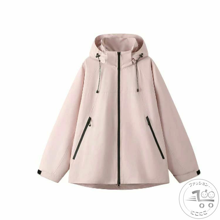 新生活 防水 レディース アウター 撥水 ジャケット マウンテンパーカー 防風 パーカー 透湿 ウィンドブ..