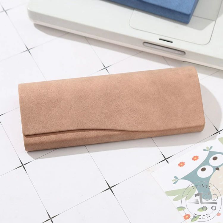 Rakuten - 新生活 眼鏡 収納 めがね メガネ 眼鏡入れ 調 スエード レザー 折りたたみ スリム かわいい 大人 おしゃれ ハードケース メガネケース