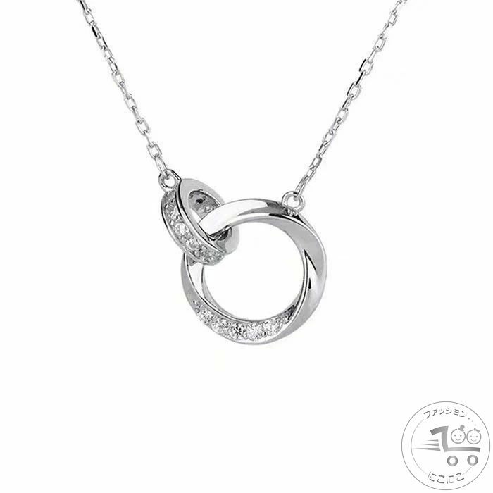 Rakuten - プラチ シルバー ゴールド 金属アレルギー アクセサリー チョーカー 輪 首飾り k18 18金 ペンダントトップ シンプル レディース