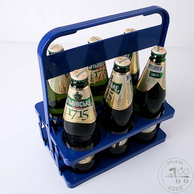 新生活 6本入 2個セット 持ち運び ボトルキャリア ドリンクキャリア ドリンクホルダー ボトルホルダー ..