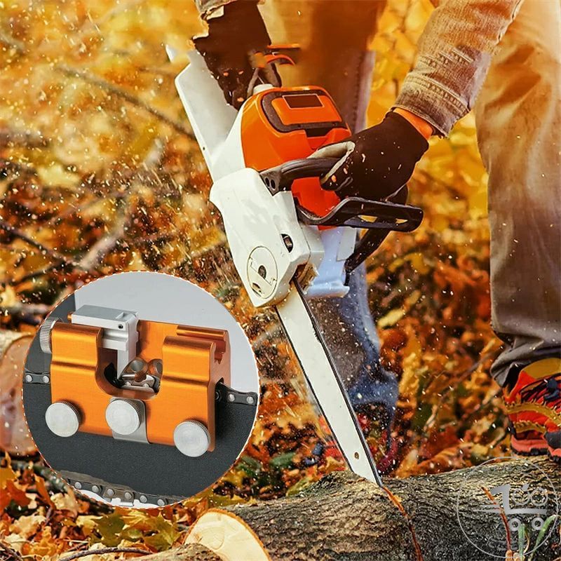 手動 林業木工 削り器 チェーンソーシャープーキット手動チェーンシャープナー、研ぎ機チェンソー防護..