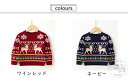 「50%OFFクーポン」新生活 子供服 キッズ サンタ セーター 長袖 クリスマス 上着 トップス 可愛い 女の子 男の子 キッズ用 子ども服 秋冬 防寒 保温 プリンセス イベント お出かけ あったか ワインレッド ネービー 100