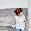 「50%OFFクーポン」新生活 ベビー服 袖なし シャツ 夏服 女の子 可愛い キッズ シャツ ベビー トップス ノースリーブ シャツ 無地 キッズ 普段着 通園 通学 幼児 ベビー服 カジュアル シャツ 薄手 ガールズ 80cm 90cm 100cm