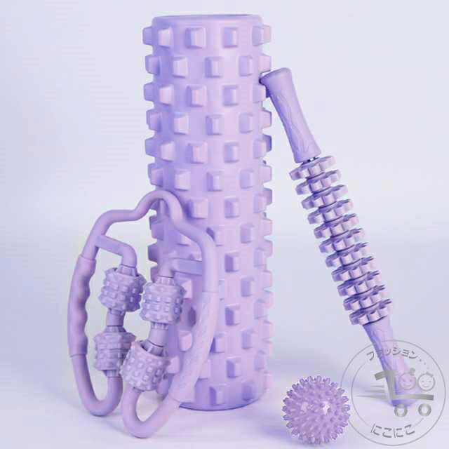 新生活 マッサージグッズ フォームローラー 4点セット 筋膜ローラー ストレッチローラー フォーム ロー..