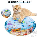 犬 ペットベッド ウォーターベッド プレイマット ひんやりマット 猫 100cm 夏 暑さ対策 水遊びマット 水感覚パッド クール マット インフレーター付き