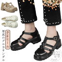 「Fashion THE SALE」50%OFF グルカサンダル サンダル レディース 厚底 踵付き 痛くない 歩きやすい 6cmヒール 履きやすい 柔らかい ...