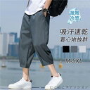 サルエルパンツ ワイドパンツ メンズ イージーパンツ チノパン 7分丈 ジョガーパンツ 無地 ゆったり 夏 涼しい 父の日 プレゼント ボトムス