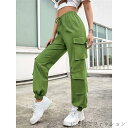 新生活 カーゴパンツ レディース ロングパンツ ロング丈 ボトムス ワークパンツ カジュアルパンツ ヒップホップ ダンス衣装 ヒップホップファッション